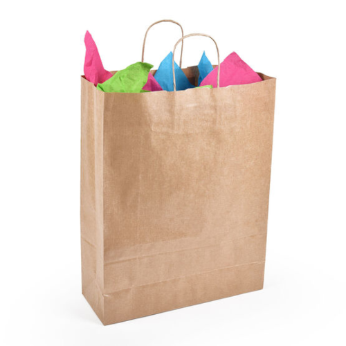 Detpak Jumbo Paper Twisted Bag Pack Of 25pcs